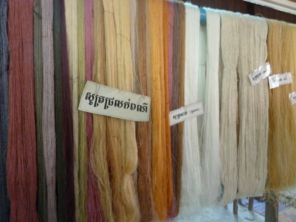 Silk yarn in a range of natural colors
