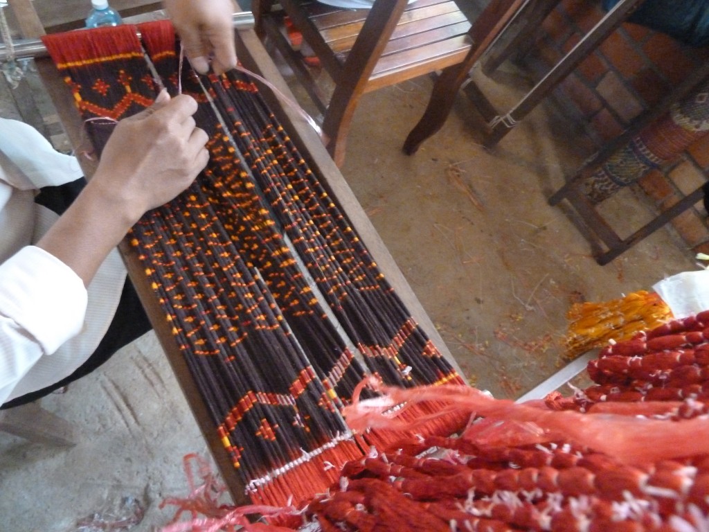 Tying the Slk to Develop the Intricate Ikat Patterns