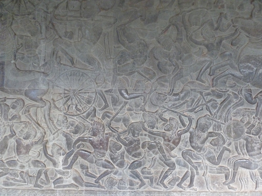 Bas reliefs on the walls - detail