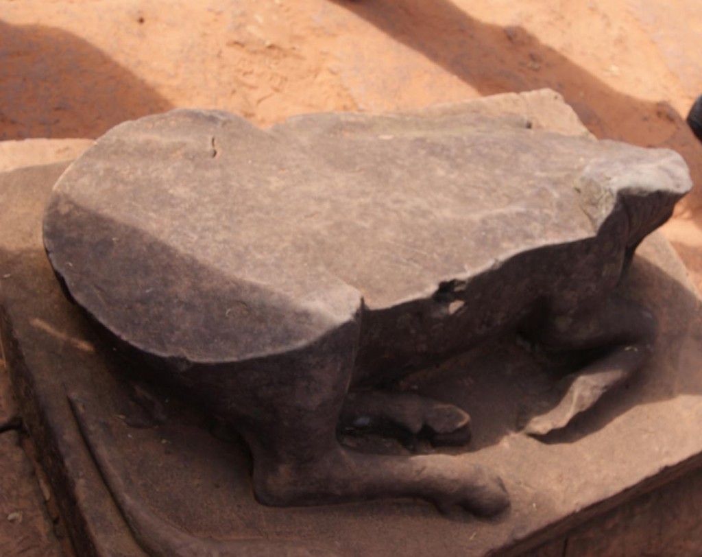 Broken Statue of Nandi Bull