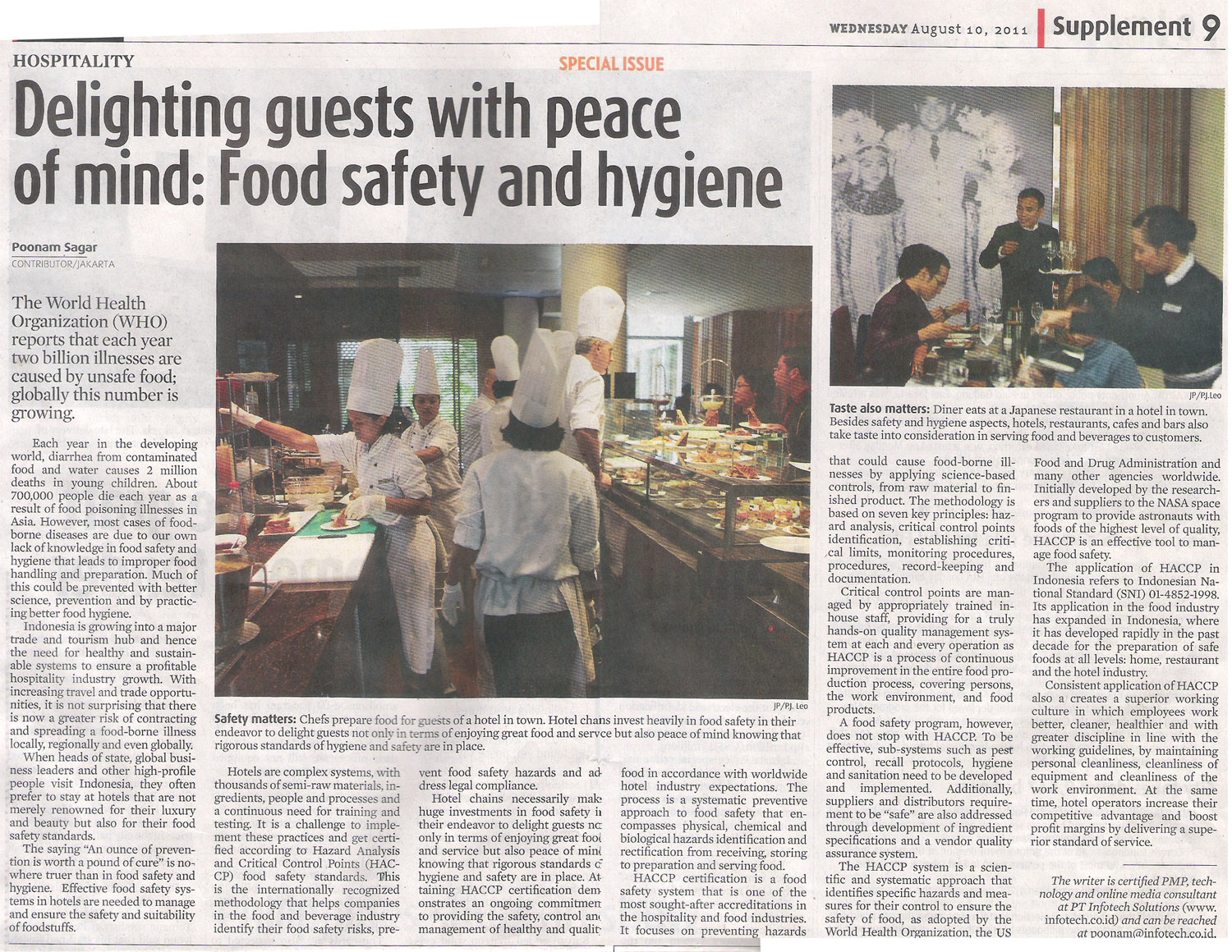 Delighting Guests with Peace of Mind: Food Safety & Hygiene