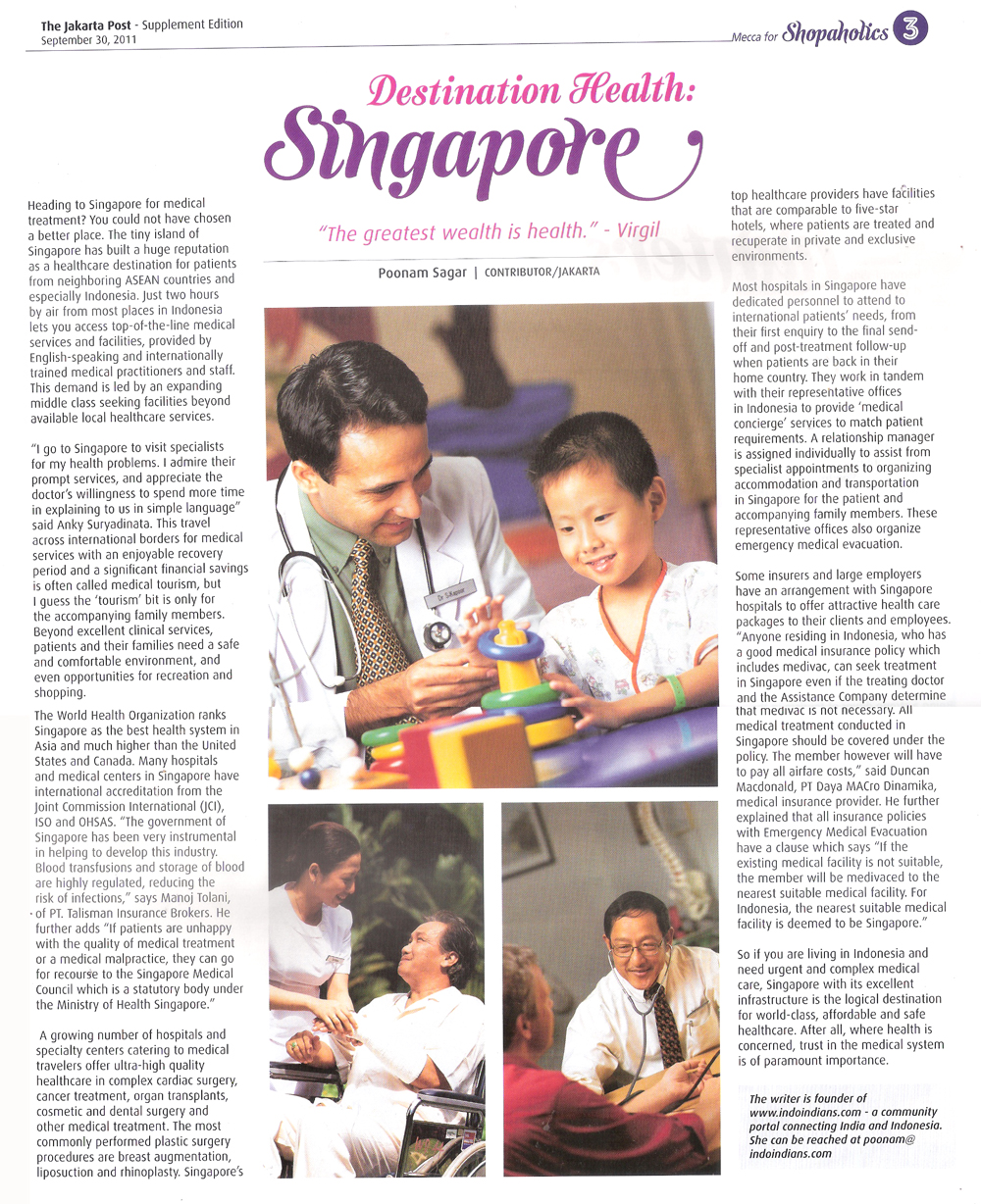 Destination Health: Singapore
