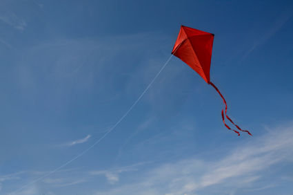 The mind like a kite flying with our breath